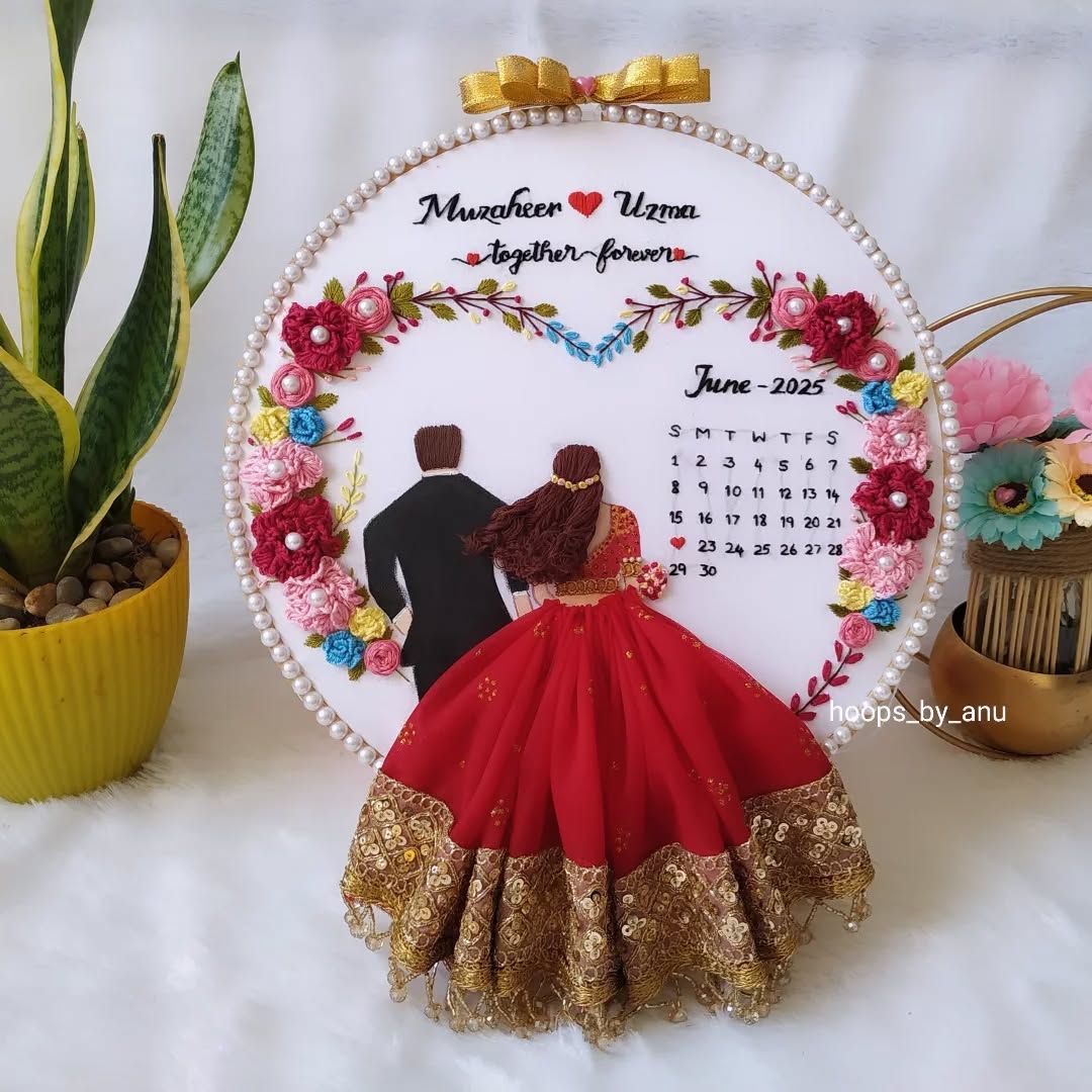 Wedding Embroidery Hoop