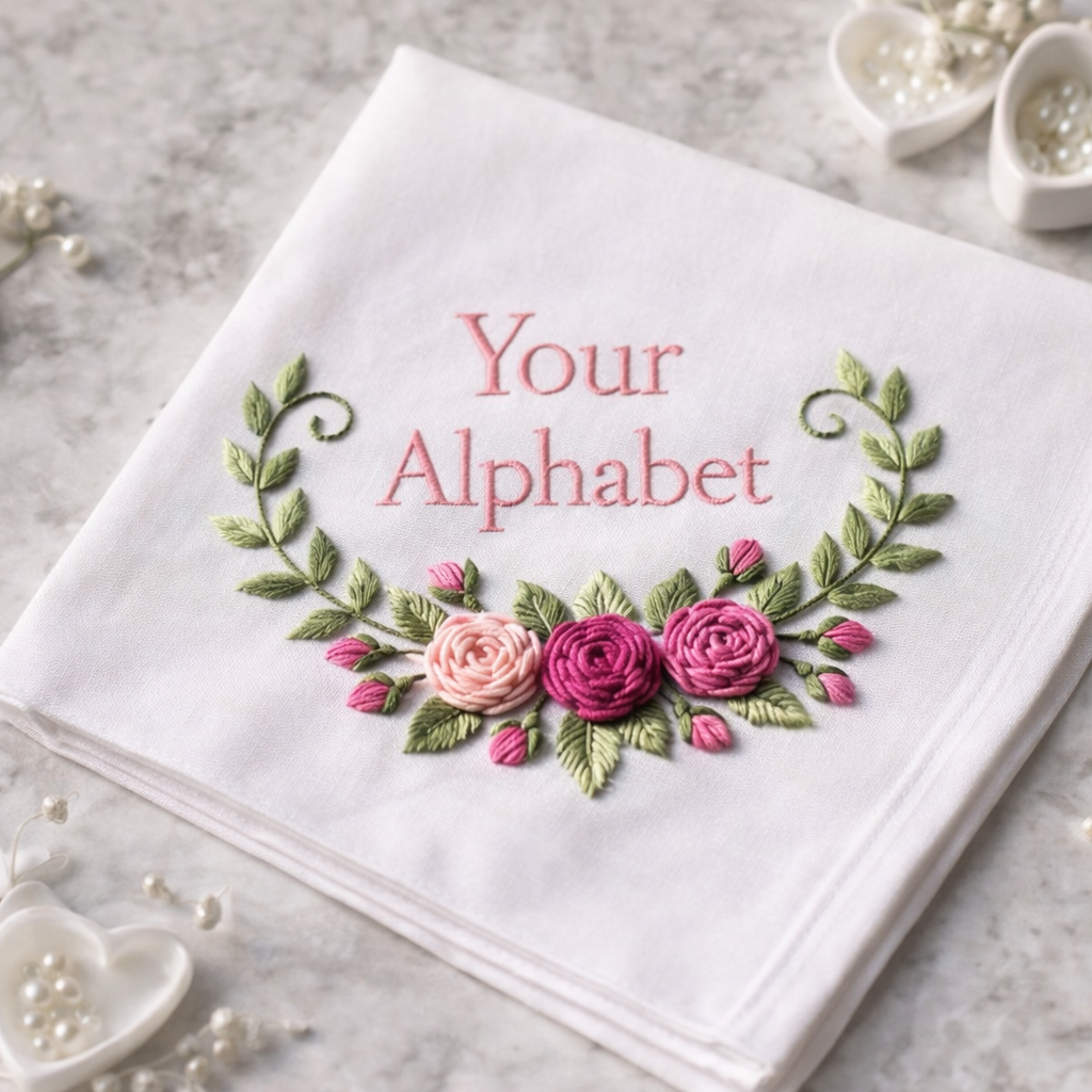 Embroidery with Custom Alphabet