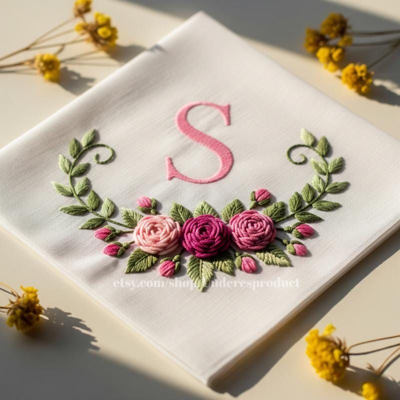 Embroidery with Custom Alphabet